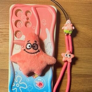 Apple Pink and Blue Starfish Phone Case